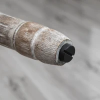 HOMCOM Vintage Upholstered Dining Chairs Set Of 2 with Nailhead Trim , Thick Padded Seat Cushions, and Wood Legs, Blue(m-19)