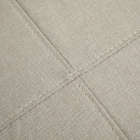 HOMCOM Convertible Flip Chair, Folding Upholstered Floor Sofa, Adjustable Guest Chaise Lounge, Dorm Bed with Metal Frame for Living Room and Bedroom, Gream White(m-10)