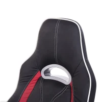 HOMCOM High Back Executive Racing Office Chair PU Leather Swivel Computer Desk Seat Black and Red(m-6)