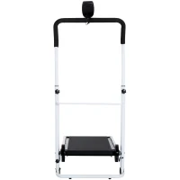 Soozier Foldable Manual Walking Treadmill Health Fitness Equipment Cardio Workout Machine w/ Wheels Home Gym(m-8)