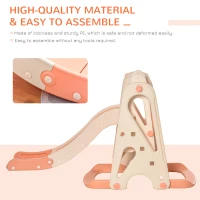 Qaba 4-in-1 Kids Slide and Swing Set w/ Basketball Hoop, Height Adjustable Water-fillable Toddler Climbing Playset, Playground Activity Center Exercise Toy(m-6)