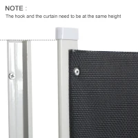 PawHut Retractable Pet Safety Barrier Gate, Flexible and Extensible Safety Dog Gate Easy to Roll and Latch for Stairways Doorways Hallways, 45.25" L x 2.25" W x 32.5" H, Grey(m-7)
