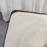 PawHut 2-Level Cat Tree Wooden Activity Tower for Pets with Super Soft Cushions, Fun Cat Feather Rope, and Scratch Posts(m-12)