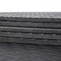 HOMCOM 24sqft Interlocking Floor Mats Exercise EVA Foam GYM - Set of 6- Black(m-4)