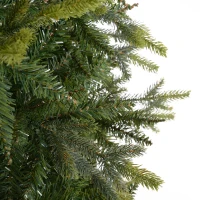 HOMCOM 7ft Artificial Christmas Tree Unlit with Metal Stand  2692 Tips Foldable Base(m-6)