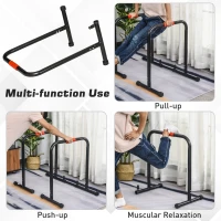 Multifunctional Dip Stand Station for Home Gym Equipment with Safety Connector(m-6)