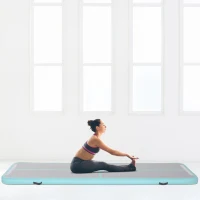 Soozier Inflatable Gymnastic Tumbling Mat Air Track Floor Yoga Cheerleading Exercise Pad(m-1)