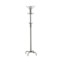 Monarch 70" 12-Hook Metal Coat Tree Hanger Rack - Silver Finish(m-1)