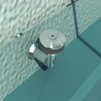 HomCom Laminated Glass Door Canopy Awnings Brush Stainless Support System Connecting Mounting Kit(m-5)