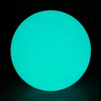 HOMCOM 16" RGB Waterproof Rechargeable Adjustable Color Changing Ball with Remote Control(m-16)