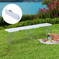 Outsunny 6' Long Folding Bench Outdoor Camping Picnic Garden Party Seat(m-1)