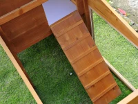 PawHut 85x25x39inch Deluxe Wooden Rabbit Hutch Backyard Bunny Cage Chicken Coop Small Animal Living House with Outdoor Run(m-7)