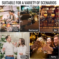 Outsunny Colorful Flash Light Up Atmosphere Party Decor Light Tableware for Party Bar(m-7)