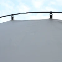 Outsunny Easy-Out Self Standing Rooftop Car Awning with PU Polyester Fabric for Sun-Shade & UV/Water Protection, Grey(m-5)