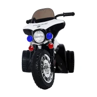 Qaba 6V Kids Ride On Police Motorcycle Electric Battery Powered Trike Car Toy Gift(m-4)