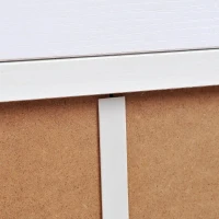 HOMCOM Wood Shoe Cabinet 2 Door 12 Pairs Entryway(m-13)