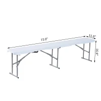 Outsunny 6' Long Folding Bench Outdoor Camping Picnic Garden Party Seat(m-2)
