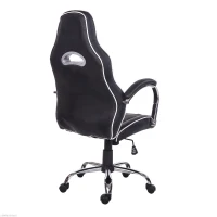 HOMCOM High Back Executive Racing Office Chair PU Leather Swivel Computer Desk Seat Black and Red(m-5)