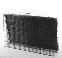PawHut 36-inch Two Door Folding Metal Dog Crate Cage Kennel with Divider(m-5)