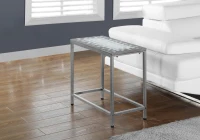 Monarch 22" Modern Mosaic Tile Top Hammered Silver Metal Frame Accent Side End Table - Grey / Blue Tile Finish(m-2)