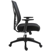 Vinsetto Ergonomic Mesh Office Chair with Lumbar Back Support, Swivel Rocking Computer Chair with Adjustable Height and Armrests for Home Office, Black(m-14)