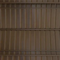 Outsunny 8'x5' BBQ Grill Gazebo with 2 Side Shelves, Outdoor Double Tiered Interlaced Polycarbonate Roof with Steel Frame, Brown(m-9)