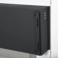 HOMCOM Ethanol Fireplace, 43.25" Wall-Mounted 0.73 Gal Stainless Steel Max 323 Sq. Ft., Burns up to 4 Hours, White(m-15)