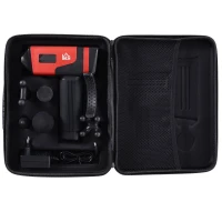 HOMCOM Handheld Massaging Gun Deep Tissue Muscle Massager  Super Quiet (20 Speed and 6 Heads)  with Travel Case(m-8)