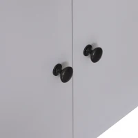 HOMCOM 3 Tier Ladder Bookcase Storage Cabinet Home Organizer Living Room White(m-10)