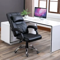 Vinsetto Executive Head Massage Office Chair 360° Swivel Adjustable Height Black(m-1)