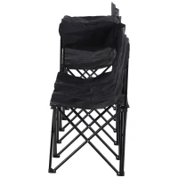 Outsunny 6-Person Folding Camping Bench Chair Sport Seat Folding Cooler Bag w/ Carrying Case(m-8)
