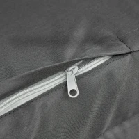 Outsunny 3-Seat Patio Swing Chair, Converting Flatbed, Outdoor Porch Swing Bed Glider with Adjustable Canopy, Removable Cushions, Pillows for Garden, Poolside, Backyard, Gray(m-9)