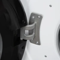 HOMCOM Automatic Dryer Machine, 1350W 3.22 Cu. Ft. Portable Clothes Dryer with 5 Drying Modes and Stainless Steel Tub for Apartment or Dorm, White(m-11)