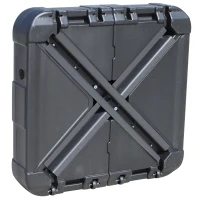 Outsunny Portable Umbrella Base Parasol Stand for Cantilever Umbrella Fill w/ Sand or Water Black(m-4)