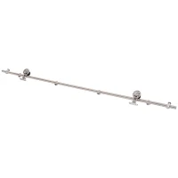 HOMCOM 6.6ft Stainless Steel Sliding Barn Door Hardware Kit Provides Smooth and Quiet Operation, 39" Wide Door(m-5)