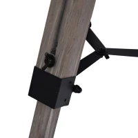 HOMCOM Retro Adjustable Tabletop Portable Tripod Lamp, Decorative Desk Lamp Lighting with Steel Frame, Black(m-8)