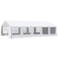 Outsunny 20' x 32' Heavy Duty Party Tent, White Canopy