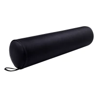 Soozier Bolster Pillow Full Round Spa Massage Bolster Back Pain Relief with Strap Handle Black(m-5)