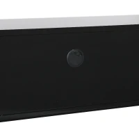 HOMCOM 2pc Nesting Computer Desk Storage Writing Rolling Table Workstation (Black)(m-6)