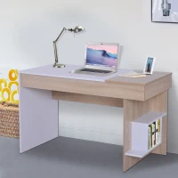 HOMCOM Wood Flipp Top Computer Desk Storage Cube Shelf Home Office(m-2)