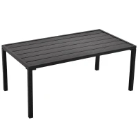 Outsunny 4-Piece Patio Furniture Set Garden Conversation Set with Soft Washable Cushions & Strong Steel Frame, Grey(m-10)