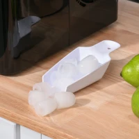 HOMCOM Portable Countertop Ice Maker Machine, 9 Cubes in 8 Minutes, Ice Machine for Freezer 27lbs/24H, Automatic Cleaning with Scoop and Basket for Kitchen Home Office Bar(m-10)