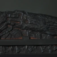 HOMCOM Recessed Electric Fireplace, 23" Insert Heater with Remote Control, 1400W, Cozy Indoor Heating Solution(m-14)