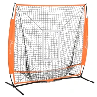 Soozier Baseball Net Softball Practice Hiting Pitching with Stand Frame For Kids & Adult(m-2)