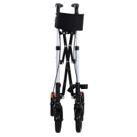 HOMCOM Rollator Walker 1-Step Open with Seat  Storage  Wheelchair(m-7)