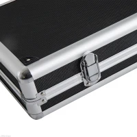 HOMCOM 43.7” Hard Gun Guard Case Rifle Storage Travel Carry Pistol Handgun Shotgun Lockable Black(m-7)
