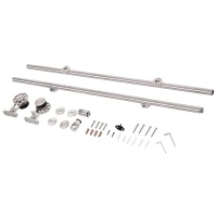 HOMCOM 6' Sliding Barn Door Hardware Kit Stainless Steel Roller or 39" Door Panel(m-5)