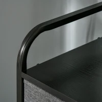 HOMCOM 5-Drawer Dresser Tower Chest of Drawers Organizer with Steel Frame Gray(m-8)