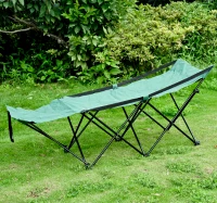 Outsunny Military Style Folding Camping Cot – Green(m-2)