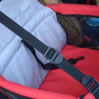 PawHut D1-0089 Pet Car Seat Cover Booster Basket Dog Puppy Cat Bag Carrier Travel Bed Foldable  Red and Grey(m-5)